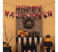 mophrati Halloween Banner Wall Pendent Home Decor DIY Prop Window Decal Decori per la casa Operazione semplice Streamer decorativo, Tipo 7