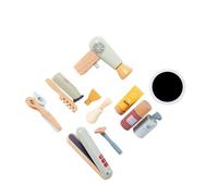 mophrati I kit per saloni di bellezza per bambini promuovono il gioco cooperativo e consentono ai bambini di interpretare ruoli da futuri parrucchieri, migliorando le abilità sociali. Set in legno per