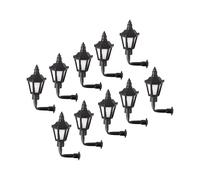 mophrati Il set di lampade da parete a LED per casa delle bambole include mini lampioni per casa delle bambole, modello ferroviario, lanterne da percorso in stile vintage,