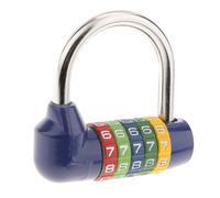 mophrati Lucchetto di sicurezza impermeabile a 4 cifre con combinazione e numero per armadietto da palestra, rosso, Blu, Tipo 1