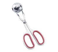 mophrati Macchina per polpette facile e veloce - Clip per polpette ripiene in acciaio inossidabile Facile da facile da antiaderente Avanzato, cerchio rosso, S