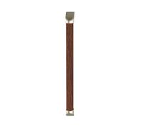 mophrati Maniglione in legno resistente per il bagno - Il supporto di lunga durata può dipendere da maniglioni in legno Maniglia per maniglione Maniglia per bagno, noce scuro, 50 cm