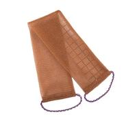 mophrati Mi Spazzola per il corpo pieghevole Mani comode Decontaminazione delicata Spazzole per il corpo in nylon salvaspazio per la bellezza della doccia, marrone