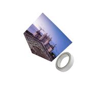 mophrati Mini Per scala parcheggio auto diorama layout adatto per esporre modelli di auto giocattolo 1/12 e action figure 1:12 vetrina per giocattoli modello di scena accessori, Castello, 21.5x21.5