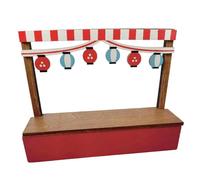 mophrati Modello di bancarella di vendita per casa delle bambole Set stand in miniatura Set accessori per casa delle bambole in legno Decorazione Decorazione della Modello cabina