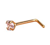 mophrati Naso Stud Vite Piercing Ornamento Elegante Acciaio Inossidabile A Forma di L Corpo Gioielli Regali Nasi Anelli Dressing Adornano, D'oro