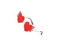 mophrati Occhiali da sole per bambini, unici, per esterni, attraenti, leggeri, per feste, spiaggia, divertenti sotto il sole, a forma di cuore, per neonati, ragazzi e ragazze.