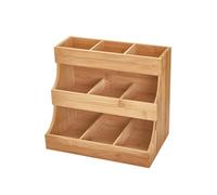 mophrati Organizer per tè al Latte con Ampia Applicazione Salvaspazio e Linea fluida Facile organizzazione Porta bustine di tè in Legno Aperta a casa