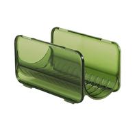 mophrati Organizzatore di bottiglie Portabottiglie per organizzazione frigorifero Organizzatore di bottiglie d'acqua in acrilico per portabottiglie impilabile per armadio, verde