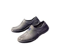 mophrati Pantofole da Uomo estive Traspiranti Pantofola in Antiscivolo da Spiaggia Cava all'aperto Sandali Casual per Scarpe morbide Lavoro Tutti i Giorni, Grigio, QuarantaCinque