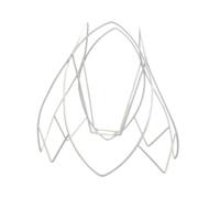 mophrati Paralume in metallo sofisticato, paralume per lampada a sospensione, lampada da soffitto per elevare il quoziente di stile, lampadine in filo, 26x26x10cm