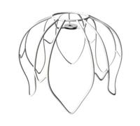 mophrati Paralume in metallo sofisticato, paralume per lampada a sospensione, lampada da soffitto per elevare il quoziente di stile, lampadine in filo, 23x18x8cm