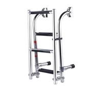 mophrati Per Scala di qualità, in acciaio inossidabile, per immersioni sportive, realizzata con precisione, facile da installare e sicura, sostituzione per barca da pesca, argento, 4 passaggi