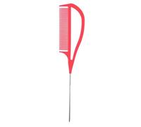 mophrati Pettine per lo styling dei capelli, pettini professionali da donna, coda di topo, per tecniche innovative per capelli, tutte le texture e le esigenze, cotonatura, Rosa, 26.3x5.5 cm