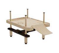 mophrati Piattaforma galleggiante per crogiolarsi, Per scala per tartarughe, molo per tartarughe, decorazione da giardino, migliora l'habitat degli animali domestici con la