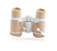 mophrati Piccolo telescopio binocolo 4x30 per Bambini, Giocattolo per Escursioni, Eventi Sportivi, Colore Bianco caffè Intenso, caffè Bianco, 8.8x11x4 cm