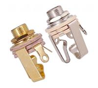 mophrati Pickup per basso elettrico, ingresso mono da 635 mm, realizzato in ottone in splendidi colori oro e argento. Ingresso mono da 6,35 mm e test a regola d'arte. Per tutte le chitarre elettriche.