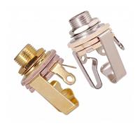 mophrati Pickup per basso elettrico mono da 635 mm con struttura in ottone nei colori oro e argento MaterialiOttone Ingresso mono da 6,35 mm ColoriOro e test a regola d'arte