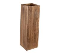 mophrati Portaombrelli in legno resistente, stile rustico, soluzione a secchio di grande capacità per riporre gli ombrelli, portaombrelli in legno vintage