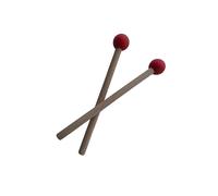 mophrati Quantità sufficiente di bacchette di legno, bacchette per percussioni per xilofono a campana, kit di strumenti a percussione con di gomma resistenti e comfort, per, Rosso, 18.5x2.5 cm