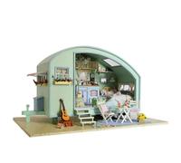 mophrati Regali meravigliosi Kit per case delle bambole in miniatura Delizia qualcuno Decorazione delle bambole in legno fai da te legno del Paese meraviglie miniatura