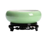 mophrati Robusto vaso per bonsai resistente alle crepe e allo scolorimento per bonsai a lungo termine in ceramica a forma di fiore di loto, C, 16.5 * 15 * 6.5CM