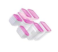 mophrati Scatola di immagazzinaggio istantanea resistente e trasparente per cibo visibile e ci sono più specifiche e colori tra cui scegliere