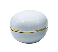 mophrati Scatola portagioie a forma rotonda a forma di LED Collana con pendente Bracciale con cavigliera Orecchini bottone con anello Organizzatore Custodia regalo Matrimonio, Bianco
