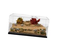mophrati Scena di sfondo e scatola di stoccaggio con materiali compatta e sicura per modelli in Per scala 1/64 e scene di diorama Display di modelli di