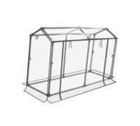 mophrati Serra da giardino piccola e trasparente, Trasparente, 120x40x72cm