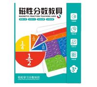 mophrati Servizio Comodo Libro Magnetico per la Pausa per un Facile Calcolo Frazionario Riferimento Divergente Gioco Magnetico di Carta