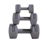 mophrati Set da gioco sportivo da 3 pezzi con graziosi manubri in miniatura per bambine dai 3 agli 8 , rosso , grigio , mutil