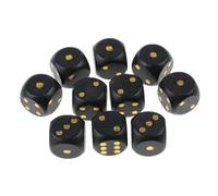 mophrati Set di dadi D6 in legno, 10 pezzi, strumenti per giochi di ruolo per eventi e raduni giochi da tavolo e carte. Mostra le tue abilità gioco con questi dadi a sei facce. Materiale: lato
