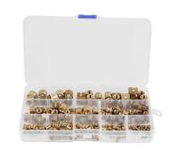 mophrati Set di dadi per rivetti assortiti flessibili e pratici per vari progetti fai da te Dado per rivetti in ottone resistente