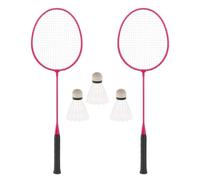 mophrati Set di Racchette da Badminton, Attrezzatura Professionale per Il Divertimento e Il Tempo Libero in Famiglia e con Gli Amici, Che Non può Migliorare Il Rapporto, Rosa, 67 Centimetri