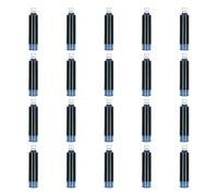 mophrati Set di sacchetti di inchiostro per penna stilografica colorata per studenti, cartucce ricarica per penna stilografica, set cartucce inchiostro per, ricariche, blu cancellabile