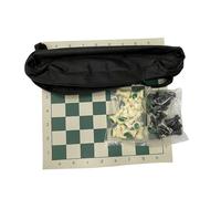 mophrati Set di Scacchi da Viaggio Leggero, Set di Scacchi da torneo con Comoda Borsa per Il Trasporto, Facile riporre e trasportare, Pezzi in Resina per Appassionati, Pezzi, S