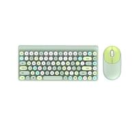 mophrati Set mouse tastiera wireless Notebook scolastico PC desktop Tastiera del computer Sostituzione Accessori per parti di gioco di ricambio, Verde