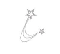mophrati Spilla da sposa con strass, spilla a forma di, per uomo e donna, multiuso con catene, per camicia, cravatta, cappello, sciarpa, abito, cappotto, moda