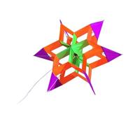 mophrati Splendido Aquilone Multicolore con 3D per | con le attività all'aperto. Aquilone multicolore per adulti, facile da trasportare, cucito meticolosamente per un affidabile