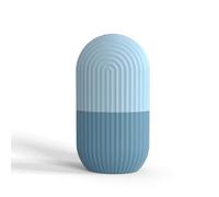 mophrati Stampo per cubetti di ghiaccio per il viso Massaggiatore per il viso con rotolamento dell'acne fai-da-te Contorno per il viaggio Lavabile Raffreddamento Stampo per massaggi a velo, Blu