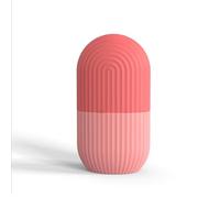 mophrati Stampo per cubetti di ghiaccio per il viso Massaggiatore per il viso con rotolamento dell'acne fai-da-te Contorno per il viaggio Lavabile Raffreddamento Stampo per massaggi a velo, Rosa