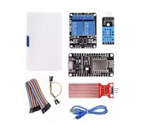 mophrati Starter kit per scheda di sviluppo IoT wireless ESP32 WIFI adatto per kit di apprendimento del progetto ESP32 con scatola ABS, Pacchetto C, E57-1