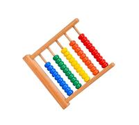 mophrati Strumento educativo digitale per bambini, giocattolo di conteggio in legno, abaco in legno per bambini, abaco a 5 righe e apprendimento della matematica, educativo per la