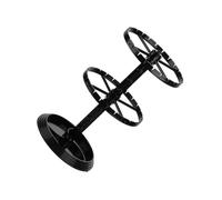 mophrati Stud 2 Tier Girevole Appendiabiti Organizzatore Braccialetto Gioielli Display Ciondolo Rotondo Rack di stoccaggio Stand Vetrina Negozio di orologi