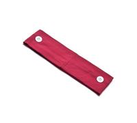 mophrati Supporto per fascia con bottone Solido antiscivolo Buona elasticità Sport Vestibilità comoda Sciarpa Copricapo Assorbimento del sudore Donna, Vino Rosso con Bottone