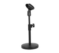 mophrati Supporto per microfono pieghevole con clip per treppiede, progettato per una comoda registrazione di videochiamate e interviste. Supporto per microfono da tavolo