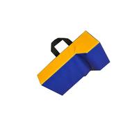 mophrati Tackle da calcio versatile e portatile con maniglie per allenamento e sviluppo delle abilità, che offre una presa salda e migliorata sui lati. Facile da trasportare, Blu Giallo, Adulti