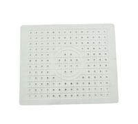 mophrati Tappetino per lavello da Cucina in Gomma, Comodo e Pratico, Realizzato con Tappetino Protettivo per lavello in Gomma a drenaggio rapido, Ampia Applicazione, Bianco 31.4 * 26.1 cm