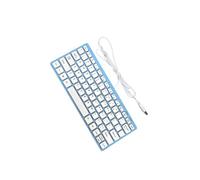 mophrati Tastiera compatta progettata con materiali di qualità durevole che offre un'esperienza di digitazione confortevole per le attività professionali quotidiane. Tastiera, Blu, 285x122x21mm